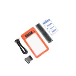 Pomarańczowe wodoodporne etui na telefon – Zulupack® Phone Pocket – IP68 do 3 m głębokości