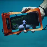 Pomarańczowe wodoodporne etui na telefon – Zulupack® Phone Pocket – IP68 do 3 m głębokości
