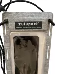 Szare, wytrzymałe wodoodporne etui na telefon – Zulupack® Phone Pocket – IP68 do 3 m głębokości