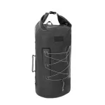 Czarny wodoodporny plecak na dłuższe podróże i przygody – Zulupack® Indy 40L