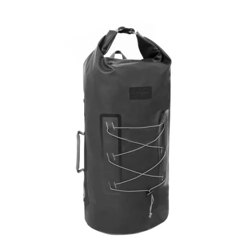 Czarny wodoodporny plecak na dłuższe podróże i przygody – Zulupack® Indy 40L