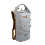Wodoodporny plecak na wielodniowe wyprawy i przygody – Zulupack® Indy 40L IP67 – szary/camel