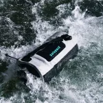 Wodoodporna torba na trening i podróż – Zulupack® Fit 32L IP66 - szary/niebieski