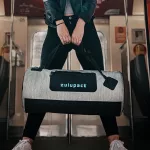 Wodoodporna torba na trening i podróż – Zulupack® Fit 32L IP66 - szary/niebieski