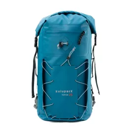 Niebieski wodoodporny plecak Zulupack® Triton 25L – IP67, wytrzymały i ergonomiczny, na wędrówki i sporty wodne