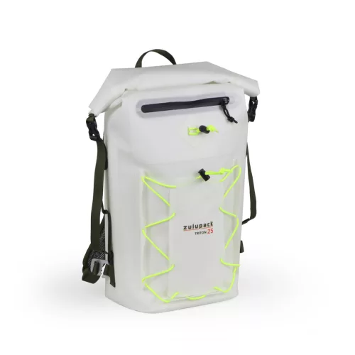 Plecak wodoodporny Zulupack® Triton 25L Cordura® – (wodoszczelny IP67), biały – na trekking i sporty wodne