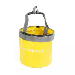 Składane wiadro do campingu i łódki Zulupack® Bosco 15L – żółte
