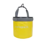 Składane wiadro do campingu i łódki Zulupack® Bosco 15L – żółte