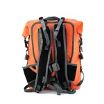 Pomarańczowy wodoodporny plecak na kilkudniowe wyprawy i sporty wodne – Zulupack® Nomad 35L IP67