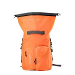 Pomarańczowy wodoodporny plecak na kilkudniowe wyprawy i sporty wodne – Zulupack® Nomad 35L IP67