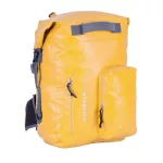 Żółty wodoodporny plecak na kilkudniowe wyprawy i sporty wodne – Zulupack® Nomad 35L IP67