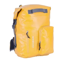 Żółty wodoodporny plecak na kilkudniowe wyprawy i sporty wodne – Zulupack® Nomad 35L IP67