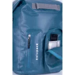 Niebieski wodoodporny plecak na kilkudniowe wędrówki i sporty wodne – Zulupack® Nomad 35L IP67