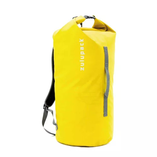 Plecak wodoodporny do SUP, kajaka i żeglowania – Zulupack® Tube 45L IP67 żółty