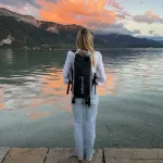 Czarny wodoodporny plecak 18L – IP67, wytrzymały, do miasta i outdoor – Zulupack® Mojo